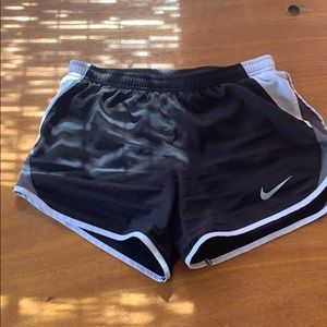 Black nike running shorts